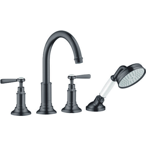 hansgrohe AXOR Montreux 4-Loch Fliesenrandarmatur, Hebelgriffe,
