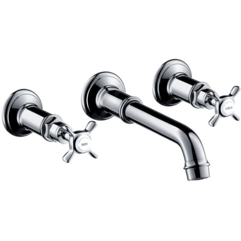 hansgrohe AXOR Montreux Mélangeur lavabo 3 trous encastré,