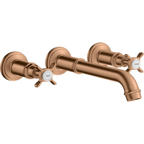 hansgrohe AXOR Montreux Mélangeur lavabo 3 trous encastré,