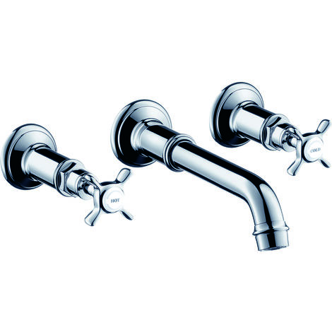 hansgrohe AXOR Montreux Mélangeur lavabo 3 trous encastré,
