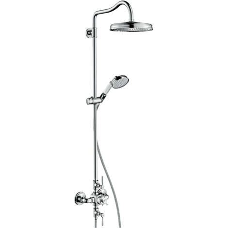 hansgrohe AXOR Montreux Showerpipe mit Thermostat, Kopfbrause 240