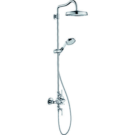 hansgrohe AXOR Montreux Showerpipe mit Thermostat, Kopfbrause 240