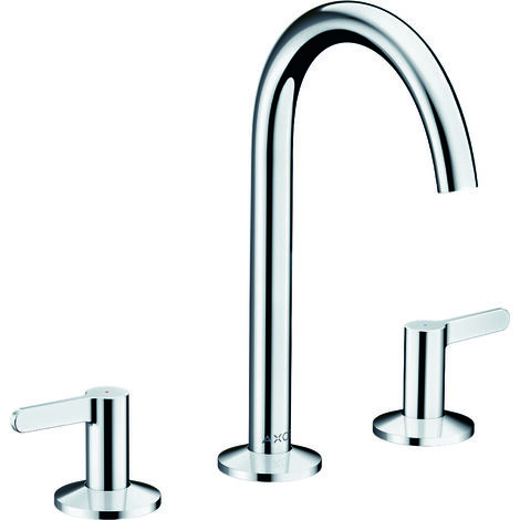 hansgrohe AXOR One 3-Loch Waschtischarmatur 170 mit Push-Open