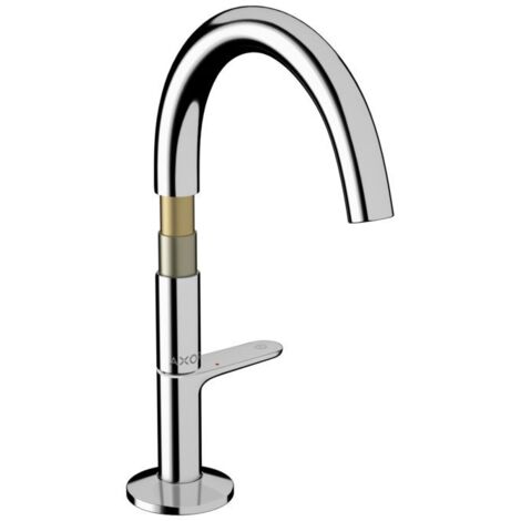 hansgrohe Axor One Waschtischarmatur 48020000 Ausladung 140mm, mit Push-Open Ablaufgarnitur, chrom