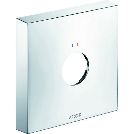 hansgrohe AXOR roseta de extensión, angular, 1 agujero, con marca