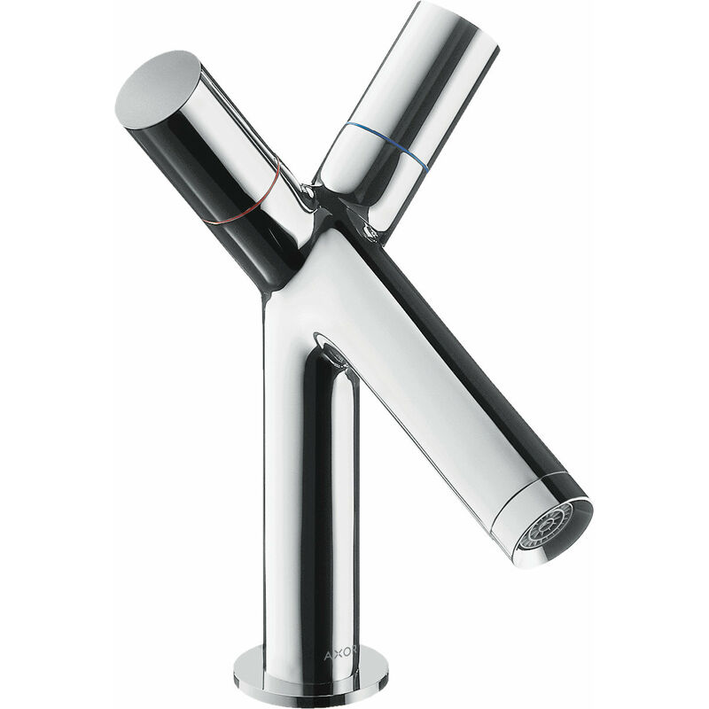 

Axor Starck Mezclador de lavabo de 2 manijas 80 con desagüe automático, color: cromado - 10030000 - Hansgrohe