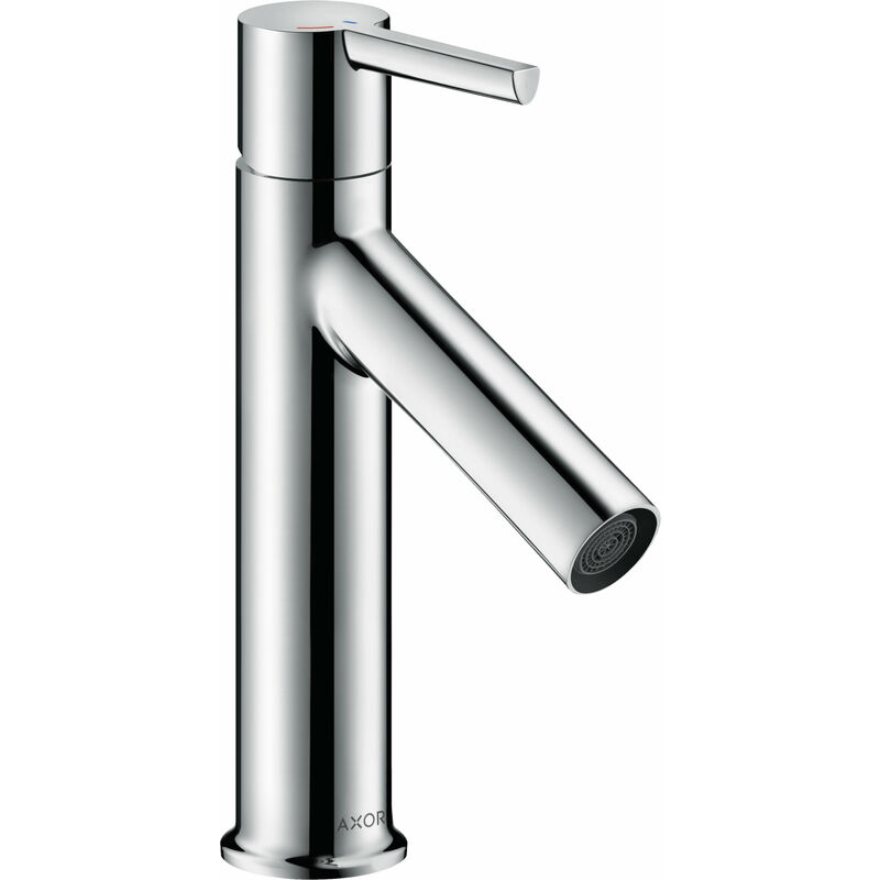 

Axor Starck Mezclador monomando para lavabo 100 CoolStart con mango de palanca y desagüe automático, color: cromado - 10007000 - Hansgrohe