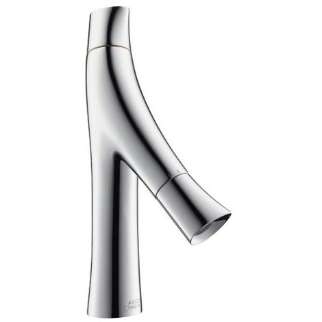 Hansgrohe AXOR Starck Mitigeur de lavabo organique à 2 poignées 80, sans tige de traction, Coloris: chrome - 12011000