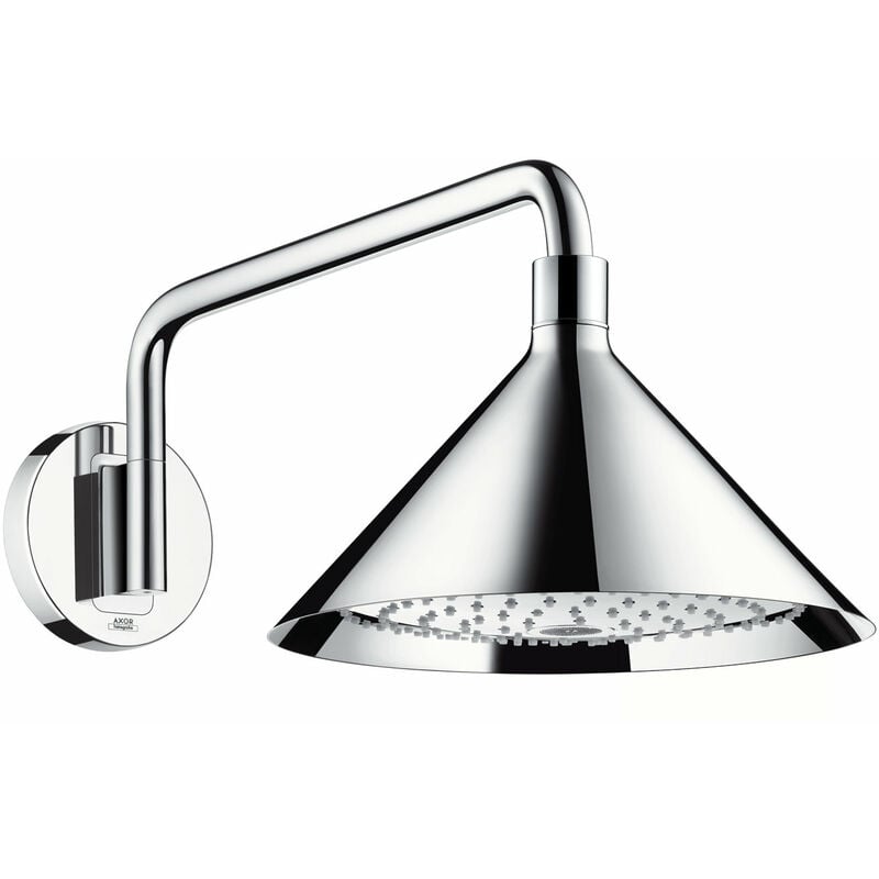 

Hansgrohe Axor Starck ShowerSelect 240 2jet con brazo de ducha de 400 mm, conexión a la pared, color: cromado - 26021000