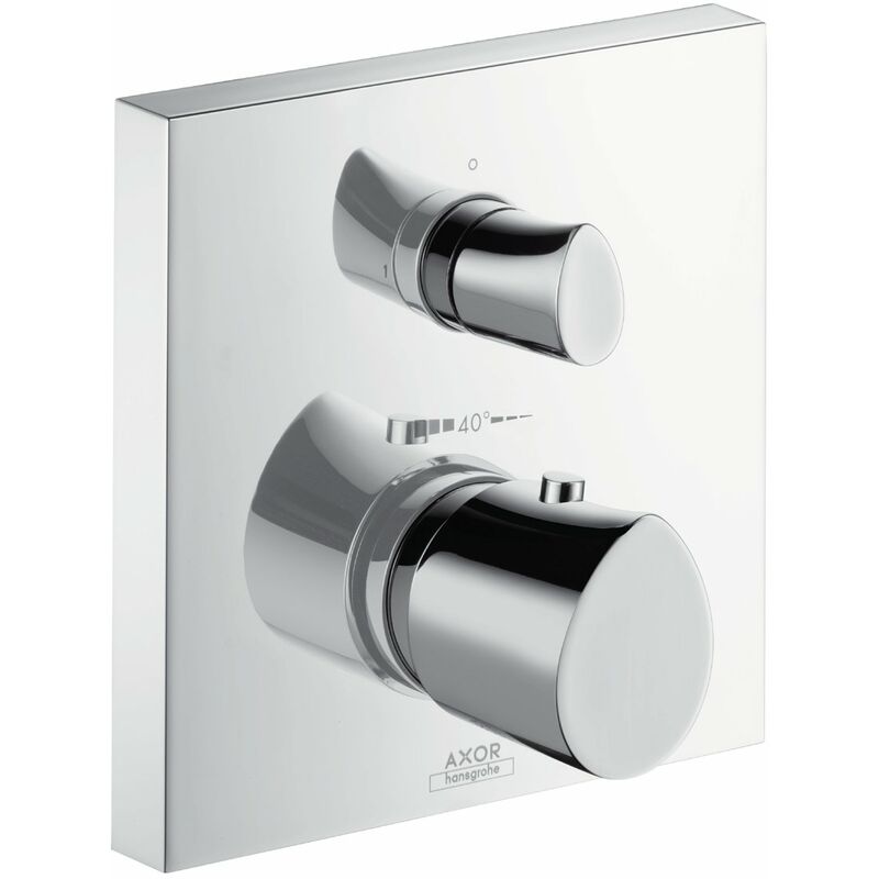 

Hansgrohe AXOR Starck Termostato orgánico empotrado, válvula de cierre y conmutación, 2 consumidores, color: cromado - 12716000