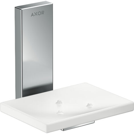 hansgrohe AXOR UNIVERSAL Jabonera rectangular, metal, repisa de