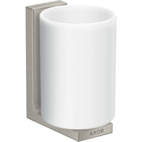 hansgrohe AXOR UNIVERSAL Rectangular godet à dents, métal, verre