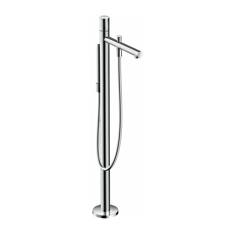 

Hansgrohe - con mango de bañera / ducha, juego de acabado para suelo, mango de latón pulido cero