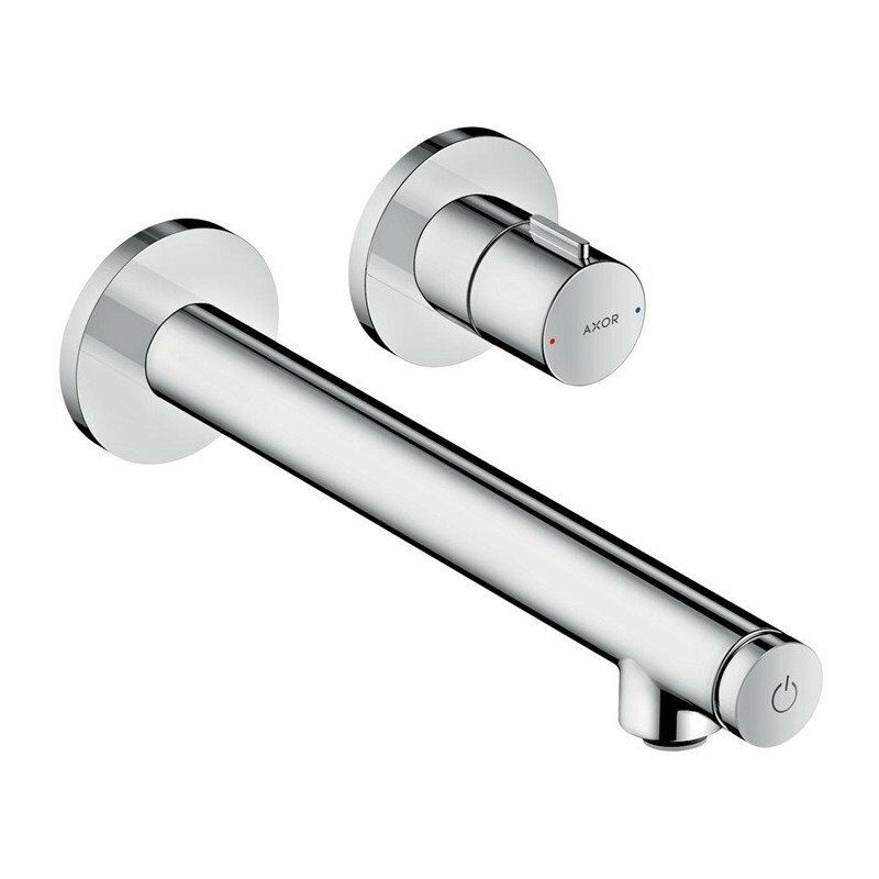 

Hansgrohe - Select lavabo empotrado de pared con desagüe libre en latón pulido
