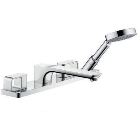 hansgrohe AXOR Urquiola 4-Loch Fliesenrandarmatur, Ausladung