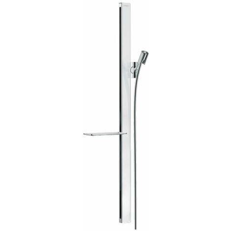 Hansgrohe barre de douche Unica E 27640400 chromé -blanc, 90cm