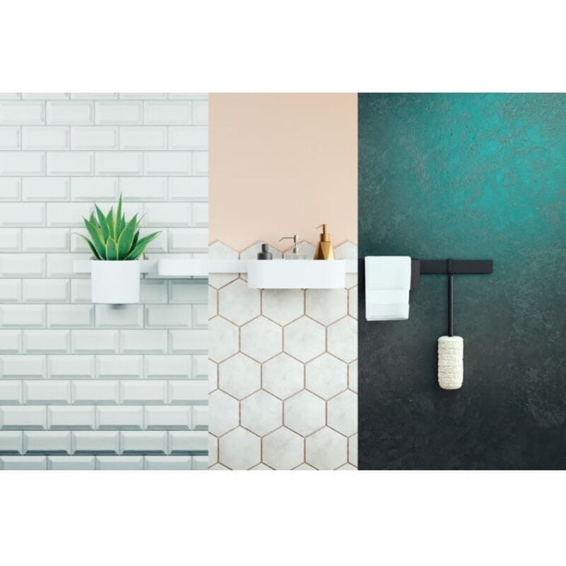 Hansgrohe - WallStoris - Barre murale 700 mm, blanc mat 27904700
