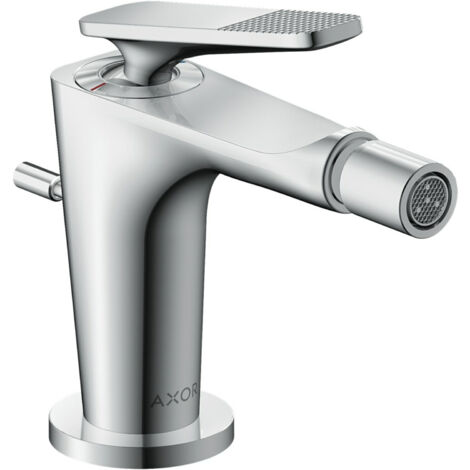 hansgrohe Bidet-Einhebelmischer Axor Citterio C cubic cut, c, A 113mm, Zugst. Abl.garn