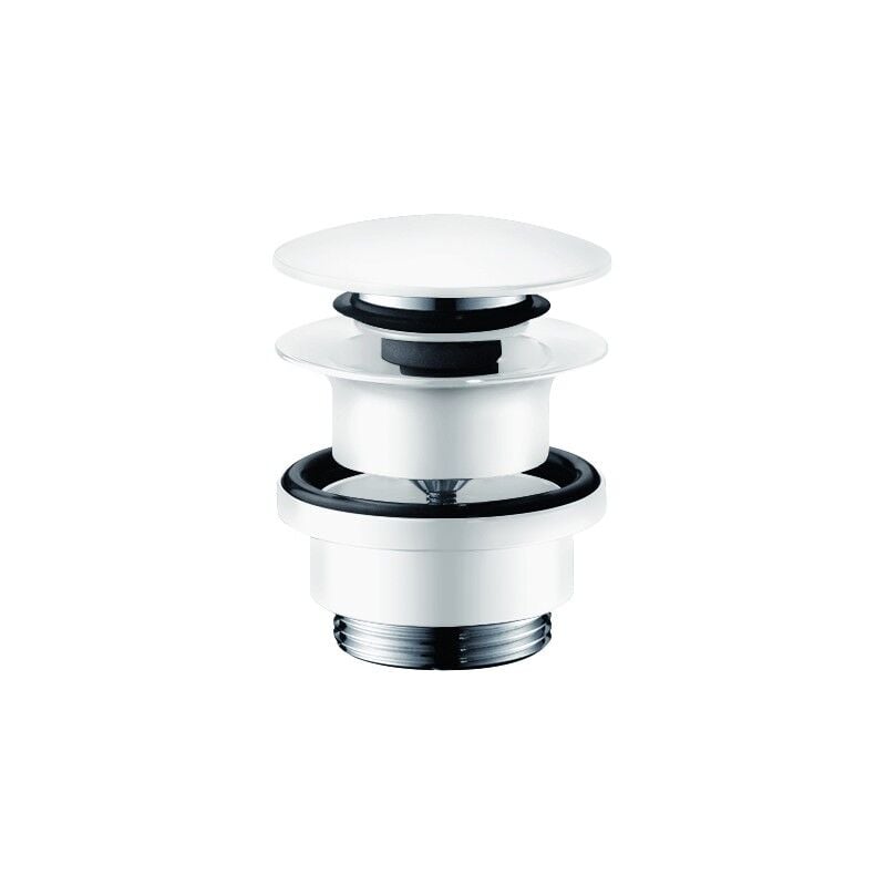 Bonde lavabo Push-open Hansgrohe blanc mat