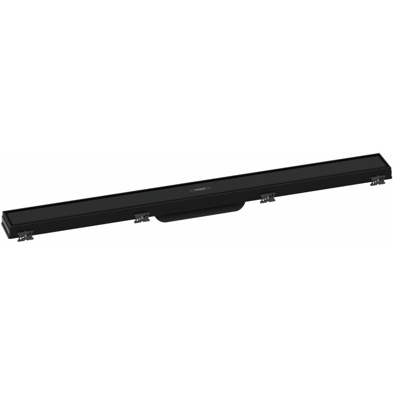 RainDrain Match - Caniveau de douche linéaire avec grille en inox 800, avec cadre réglable en hauteur, noir mat 56038670 - Hansgrohe