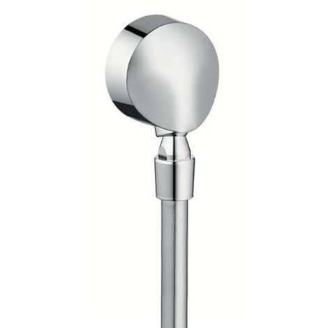 Hansgrohe Codos de conexión - Toma de agua Fixfit E con válvula antirretorno y rótula orientable, cromo 27505000