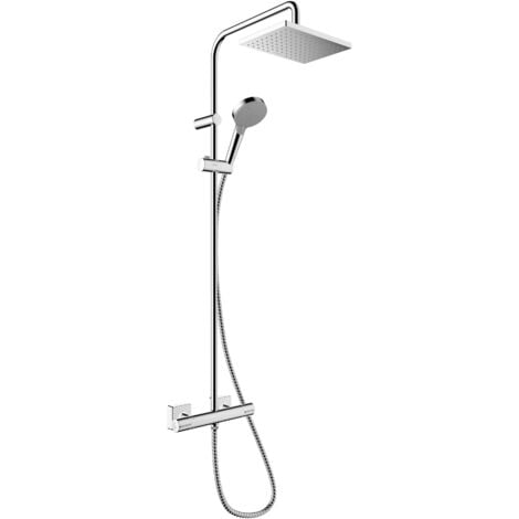 HANSGROHE Colonne de douche 230 1 jet EcoSmart 9l/min Vernis Shape avec mitigeur thermostatique de douche