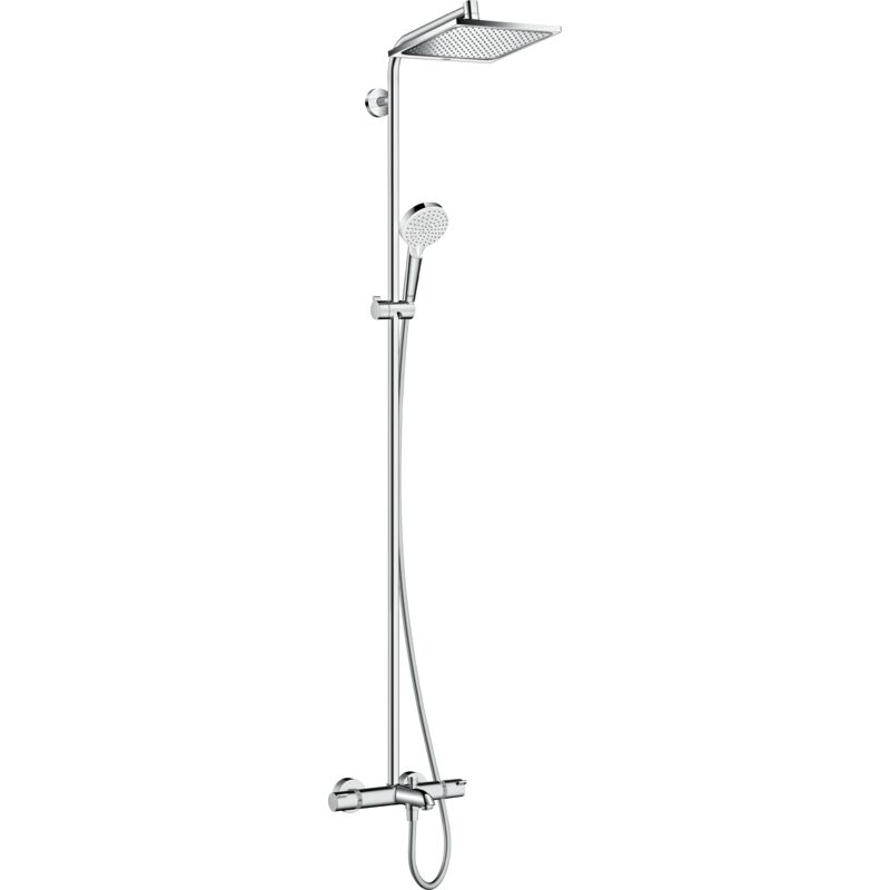 hansgrohe Showerpipe Crometta E 240 mit Wannenthermostat, 1jet, chrom