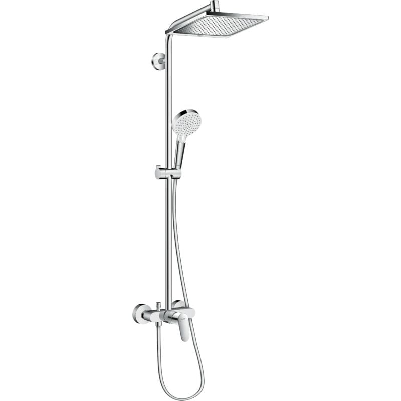 Crometta - Set de douche Showerpipe e 240 avec mitigeur, chrome 27284000 - Hansgrohe