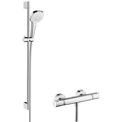 Hansgrohe Combi Croma Select E Vario 0,90m/Ecostat Comfort, blanc/chromé (27082400)