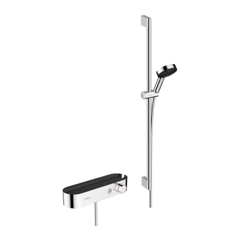 hansgrohe Pulsify Select S set de douche 24270000 barre de douche 90 cm, relaxation, avec douchette, chromé