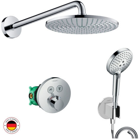 HANSGROHE Conjunto termostático de ducha empotrada + ducha fija Raindance S 240