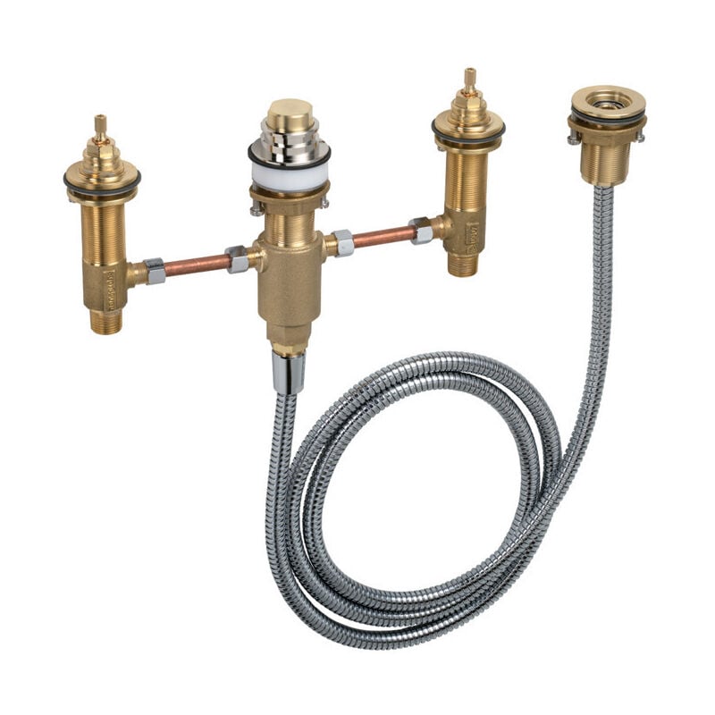 Hansgrohe - Corps d'encastrement pour combiné mélangeur 4 trous de baignoire (13244180)