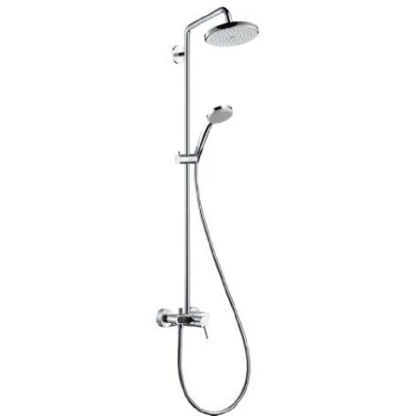 Hansgrohe Croma 220 - Set doccia Showerpipe 220 con miscelatore, getto singolo, cromato 27222000