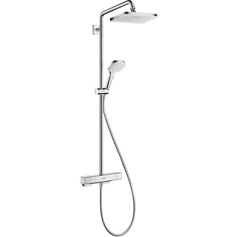 Hansgrohe Croma - Duschsäule Showerpipe mit Thermostatbatterie, 1jet, verchromt 27630000