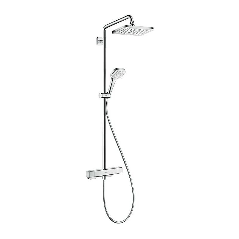 Croma e Showerpipe 27630000 chromé, 1jet avec mitigeur thermostatique douche - Hansgrohe