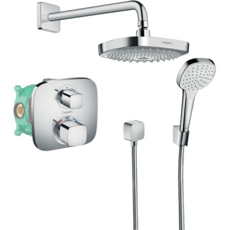 HANSGROHE Croma Select E columna de ducha termostática empotrada