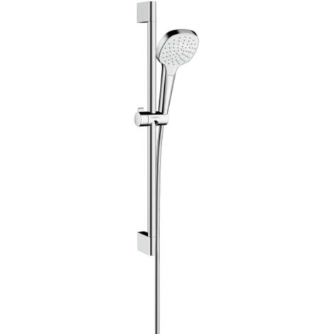 Hansgrohe Croma Select E - Conjunto de ducha 1jet 0,65m, blanco/cromo 26584400