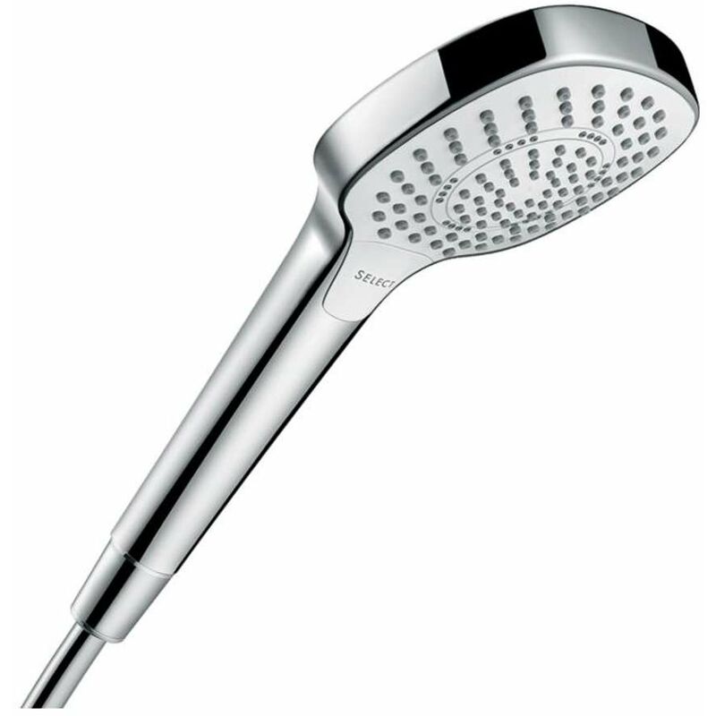 Hansgrohe - Croma Select e - Douchette Multi, EcoSmart 9 l/min, 3 jets, blanc/chrome 26811400