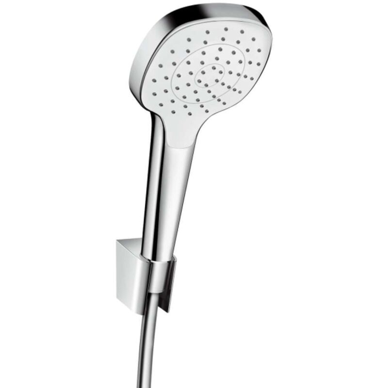 hansgrohe Brausehalterset Croma Select E 1250mm Brauseschlauch, 1jet, weiß/chrom