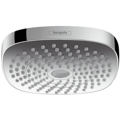 Hansgrohe Croma Select E - Kopfbrause, 18 cm, 2 Strahlen, weiß / verchromt 26524400