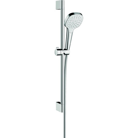 Hansgrohe Croma Select E - Set de douche 1 jet, 0,65m, blanc/chrome 26584400