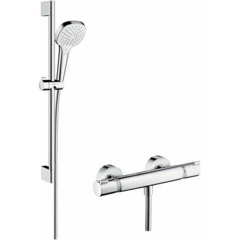 Hansgrohe Combi Croma Select E Vario 0,65m/Ecostat Comfort, blanc/chromé (27081400)