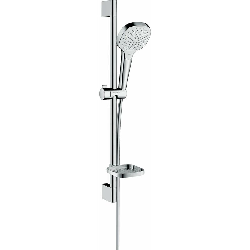 

Hansgrohe Croma Select E set de ducha Vario con barra de ducha de 65 cm y jabonera, 26586400, blanco/cromo - 26586400