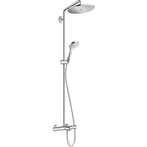 Hansgrohe Croma Select - Mitigeur de baignoire thermostatique 280 Showerpipe avec accessoires, chrome 26792000