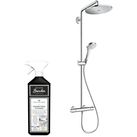HANSGROHE Croma Select S 280 EcoSmart columna de ducha termostática cromada + limpiador briochin