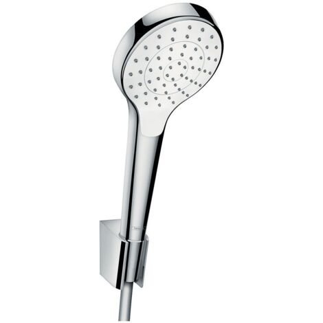 Hansgrohe Croma Select S - Duschkopf 1jet, Porter, Set 1,60 m, weiß / verchromt 26410400
