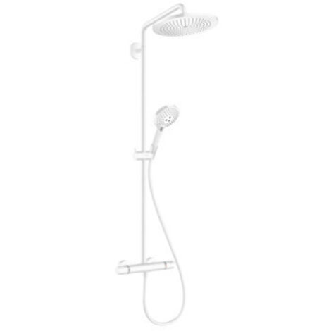 Hansgrohe Croma Select S - Duschsäule Showerpipe 280 mit Thermostatbatterie, weißmatt 26890700