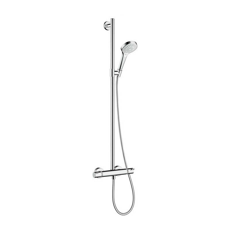 

Set de ducha HG Semipipe CROMA SELECT S MULTI DN 15 EcoSm Alrededor de 9 l / min blanco / chr