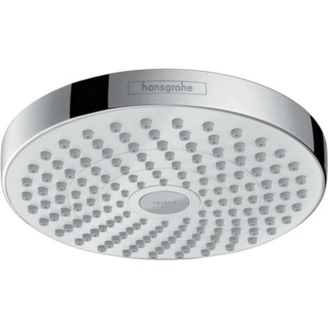 Hansgrohe Croma Select S - Rociador de ducha 180 2jet, blanco/cromo 26522400