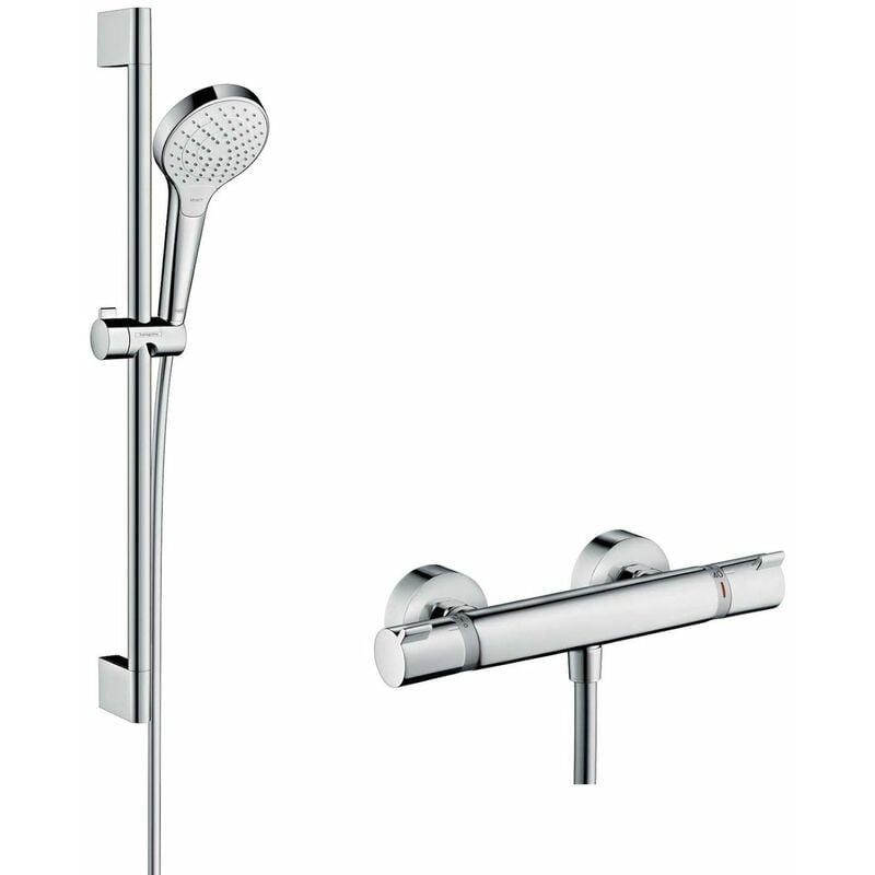 Hansgrohe - Croma Select s Ecostat Comfort Thermostatic Bar Mixer Shower Bathroom